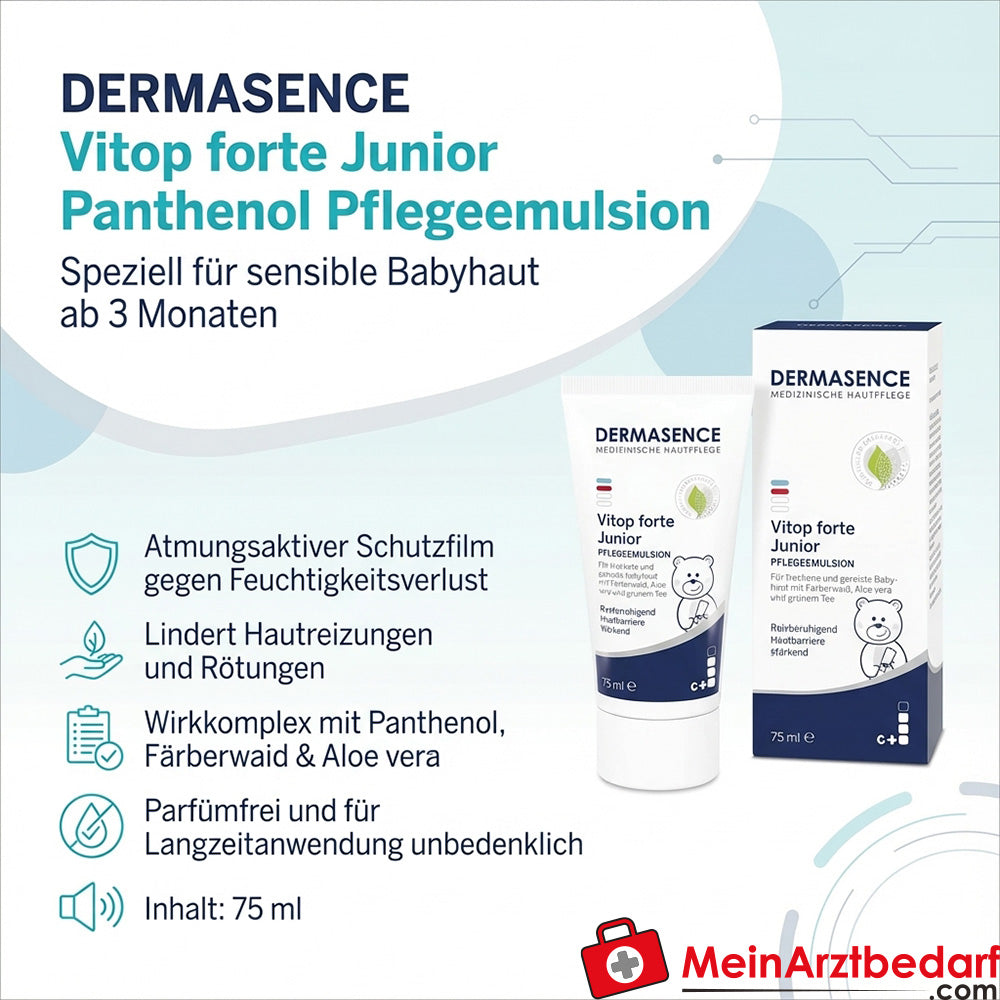 DERMASENCE Vitop forte Junior Panthenol Pflegeemulsion 75 ml