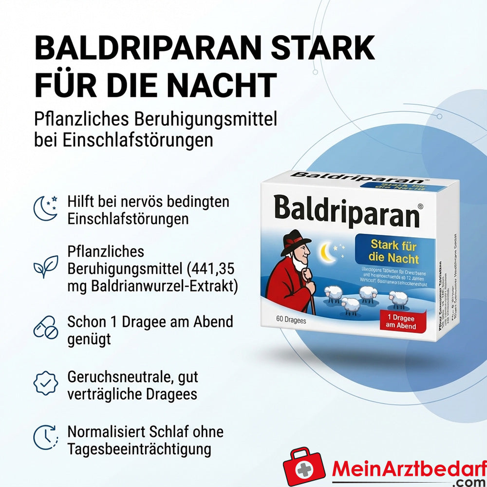 Baldriparan Forte per la notte Estratto secco di radice di valeriana 441,35 mg compresse rivestite