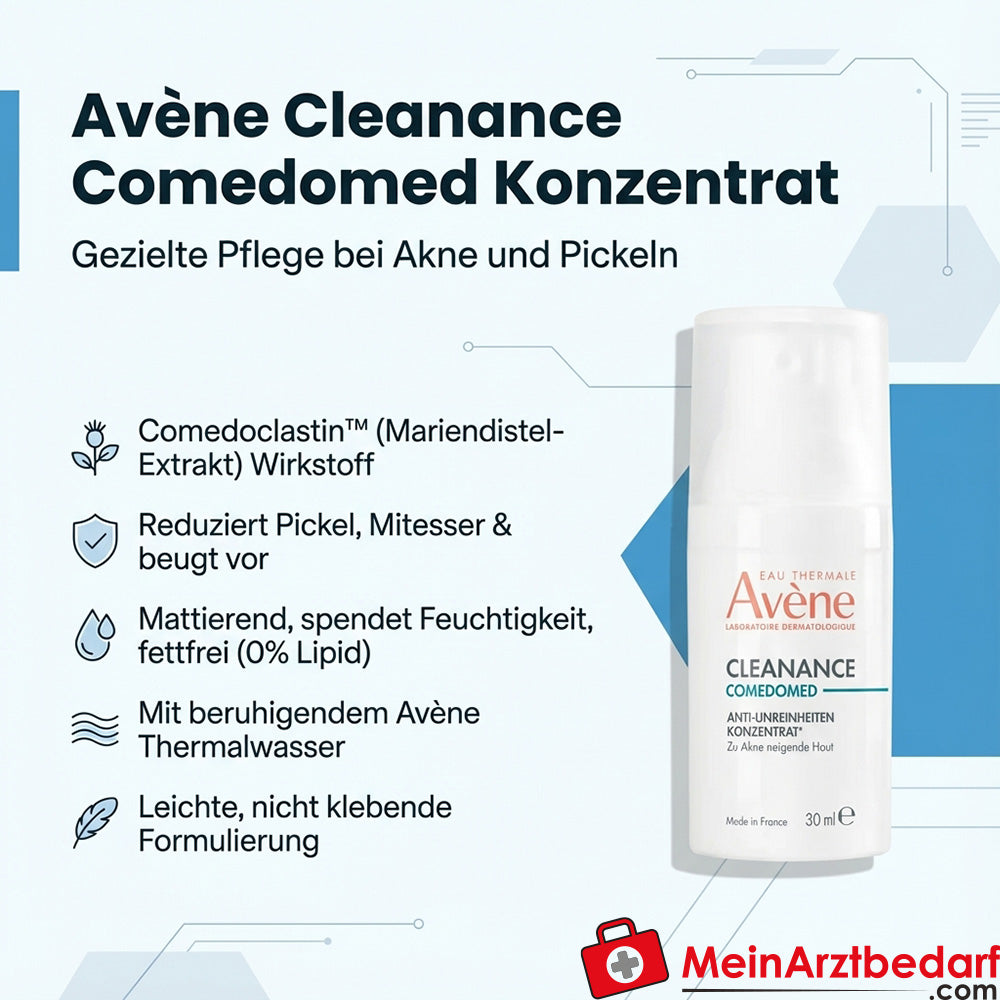 Avène Cleanance Comedomed concentraat Comedoclastine (mariadistelextract) 30 ml