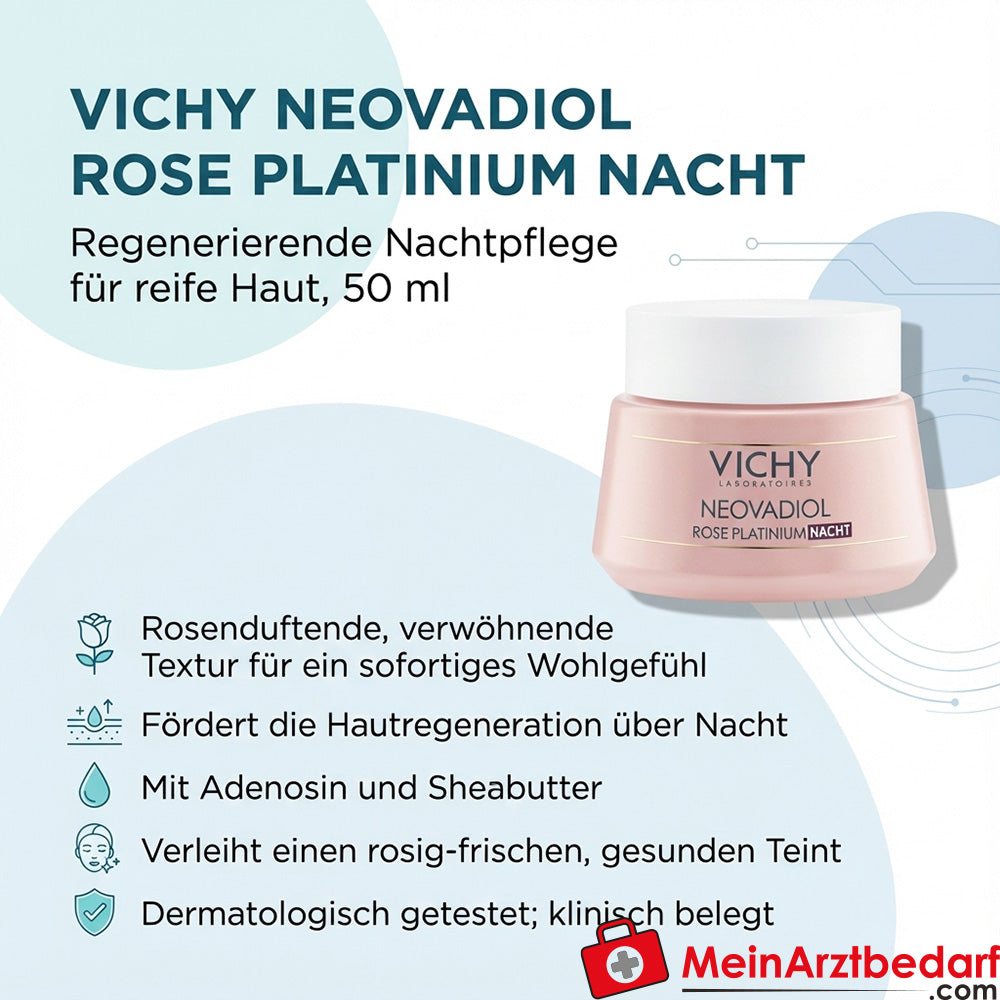 Vichy Neovadiol Rozen Platinium Nachtcrème Adenosine 50 ml