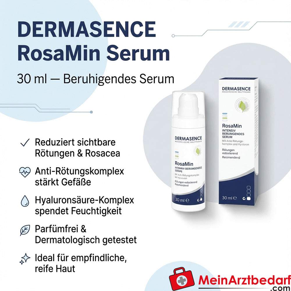 DERMASENCE RosaMin Serum Hyaluronsäure Anti-Rötungskomplex 30 ml
