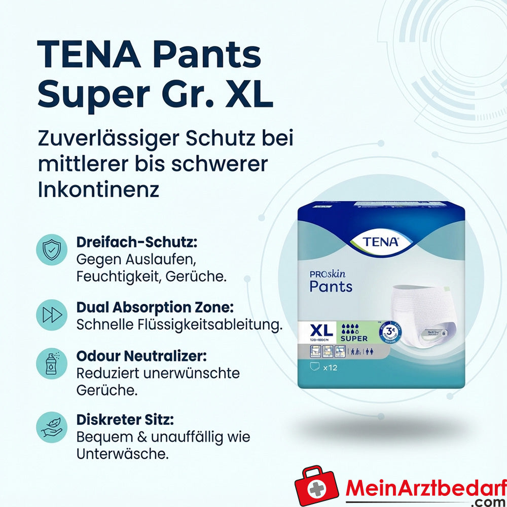 TENA Pants Super wegwerpbroekje maat XL medium tot zware incontinentie