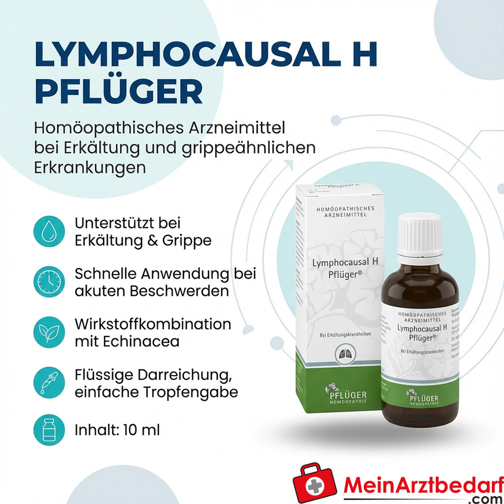 Pflüger Lymphocausal H Echinacea, Eupatorium, Lachesis D10 gotas 10 ml