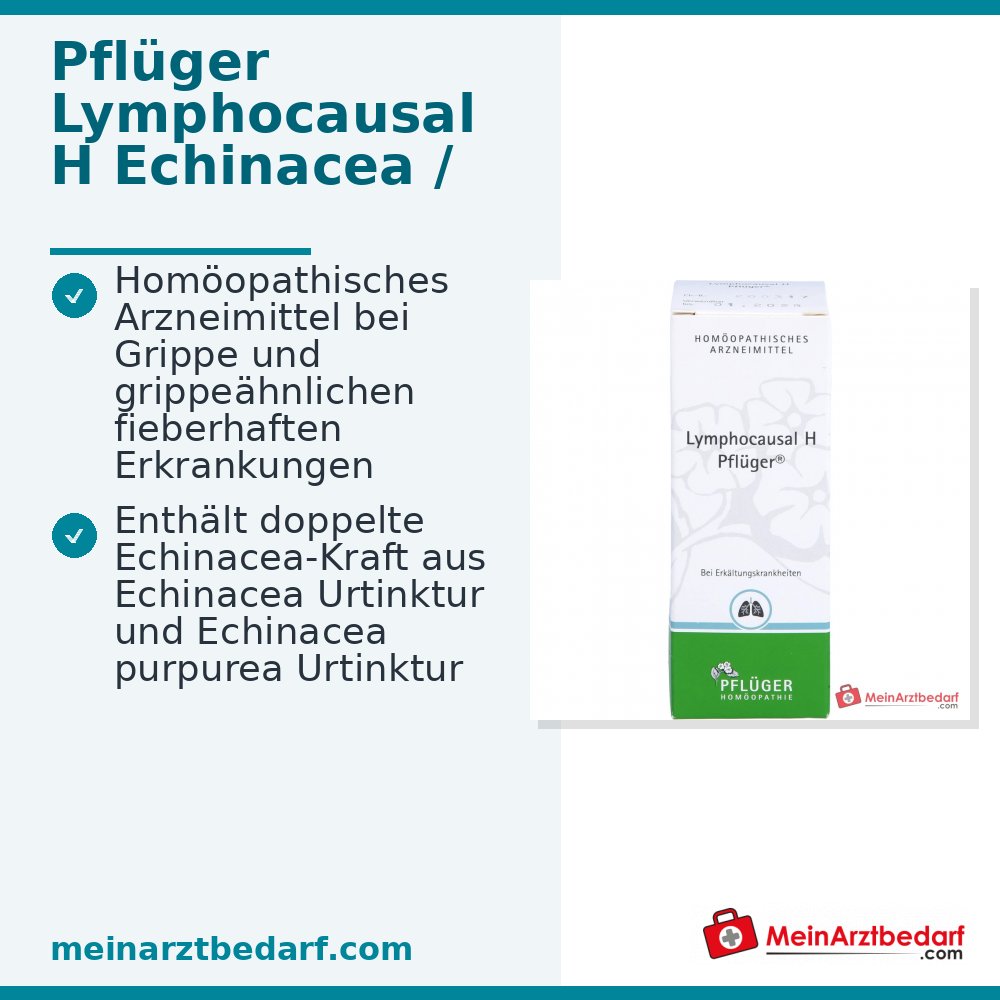 Pflüger Lymphocausal H Echinacea, Eupatorium, Lachesis D10 gotas 10 ml