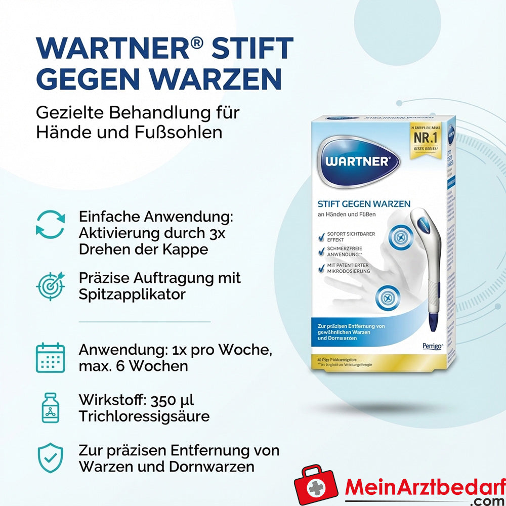 WARTNER pen tegen wratten 350 µl trichloorazijnzuur 1 stuk