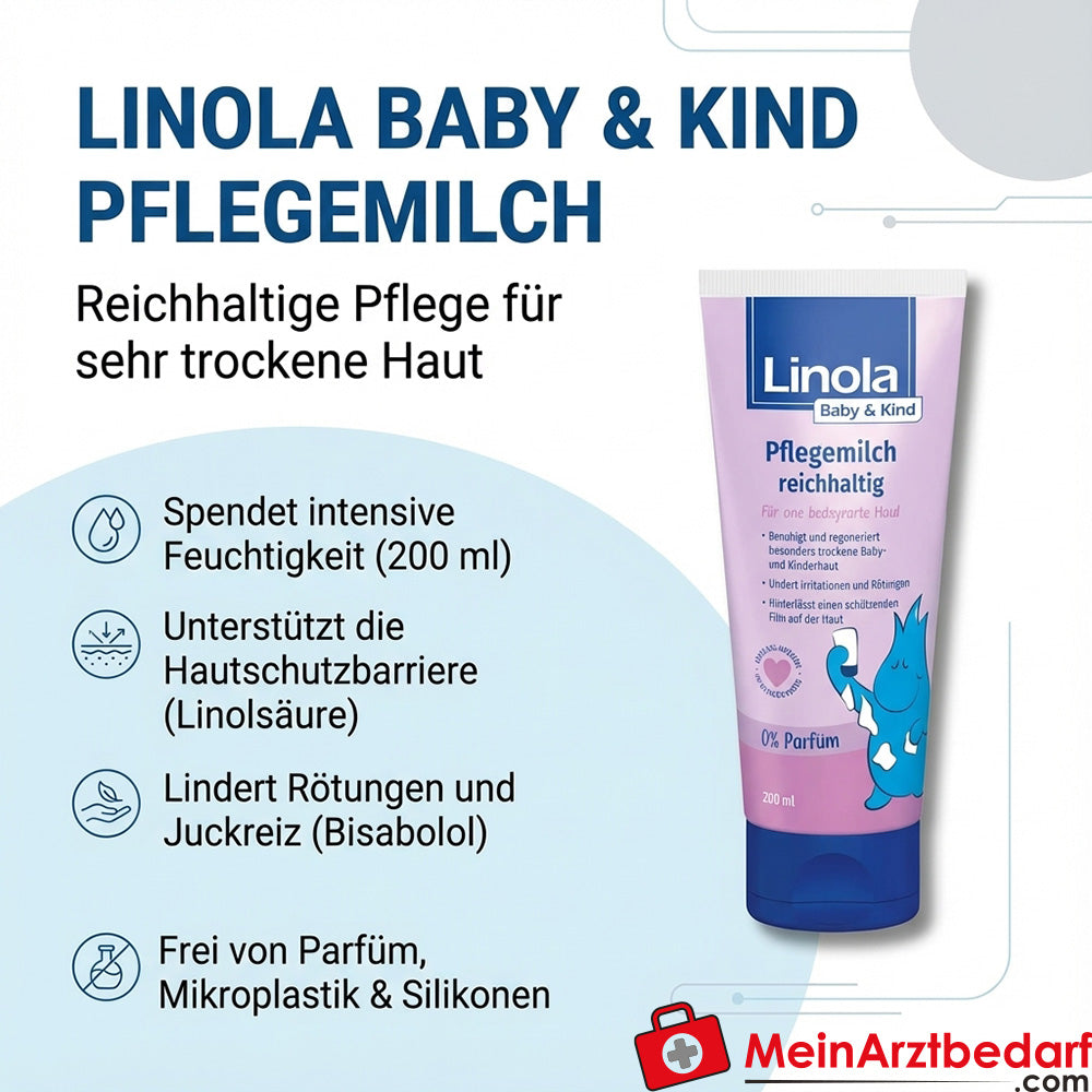 Linola Baby & Child Care Leche rica en ácido linoleico Loción 200 ml