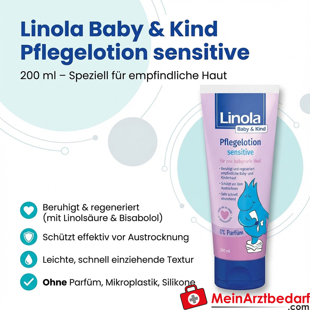 Linola Baby & Kind Verzorging Lotion gevoelig, 200ml