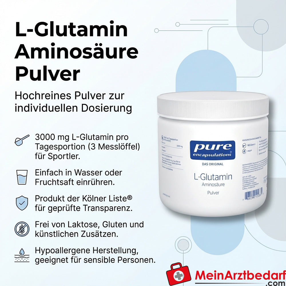 Pure Encapsulations L-Glutamine Poeder 3.000 mg/portie 186 g (60 porties)