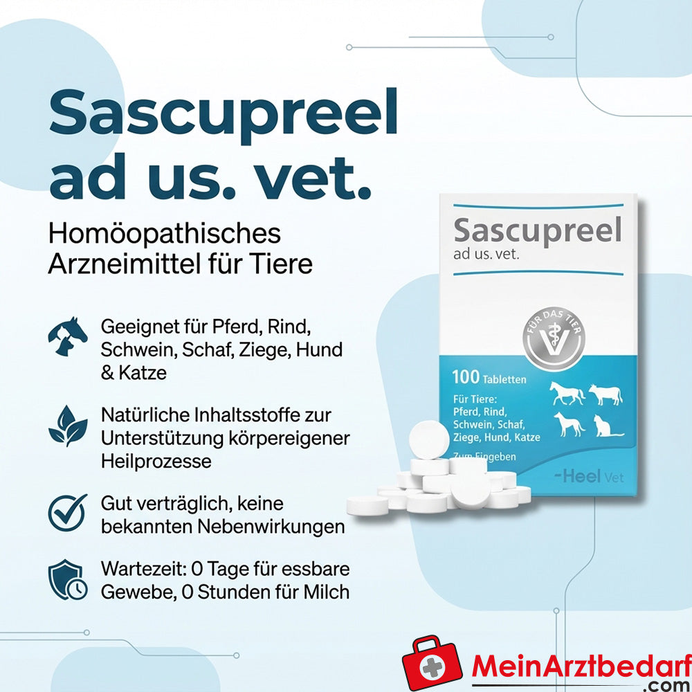 Heel Sascupreel ad us. dierenarts. homeopathisch geneesmiddel 500 stuks