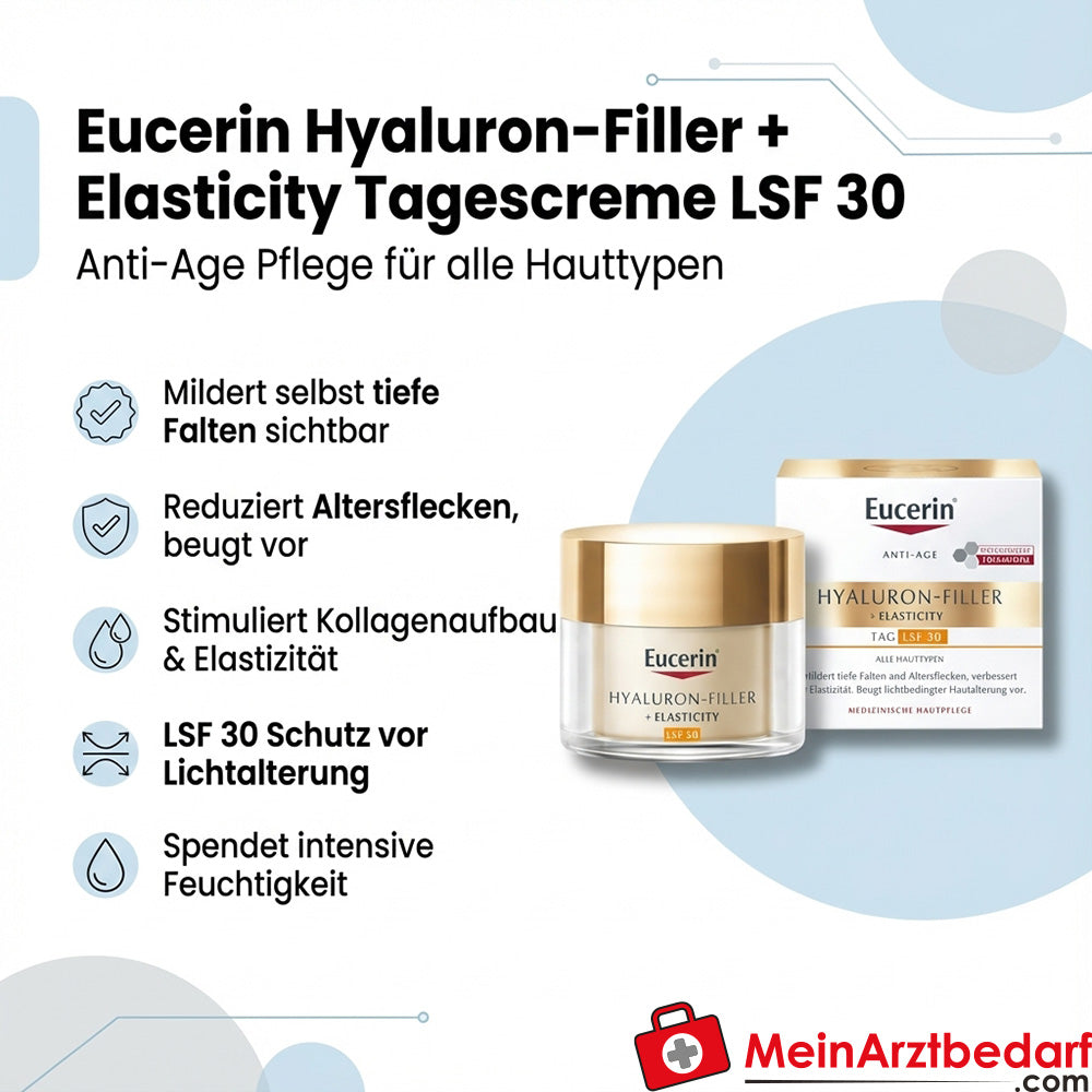 Eucerin Hyaluron-Filler Elasticidad Crema de Día FPS 30 50 ml