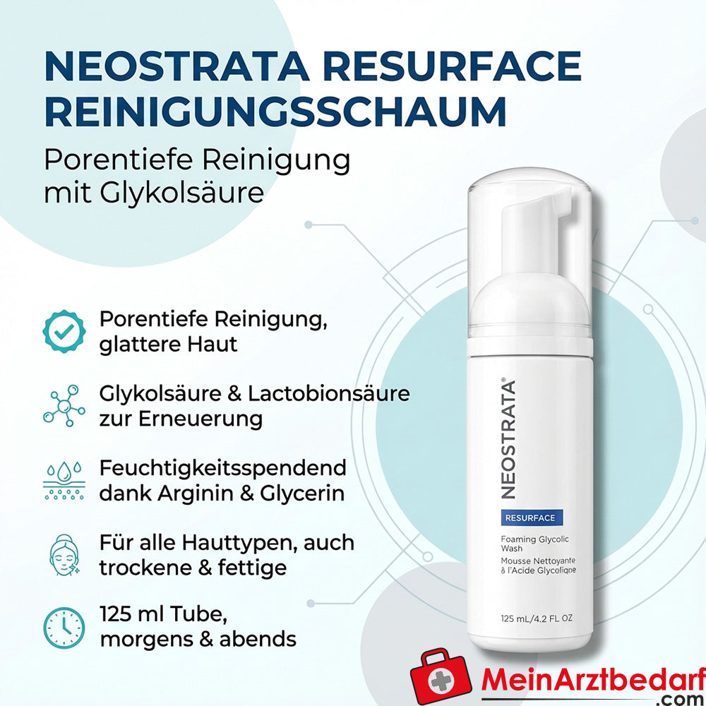 Mousse nettoyante NeoStrata Resurface Acide glycolique 125 ml