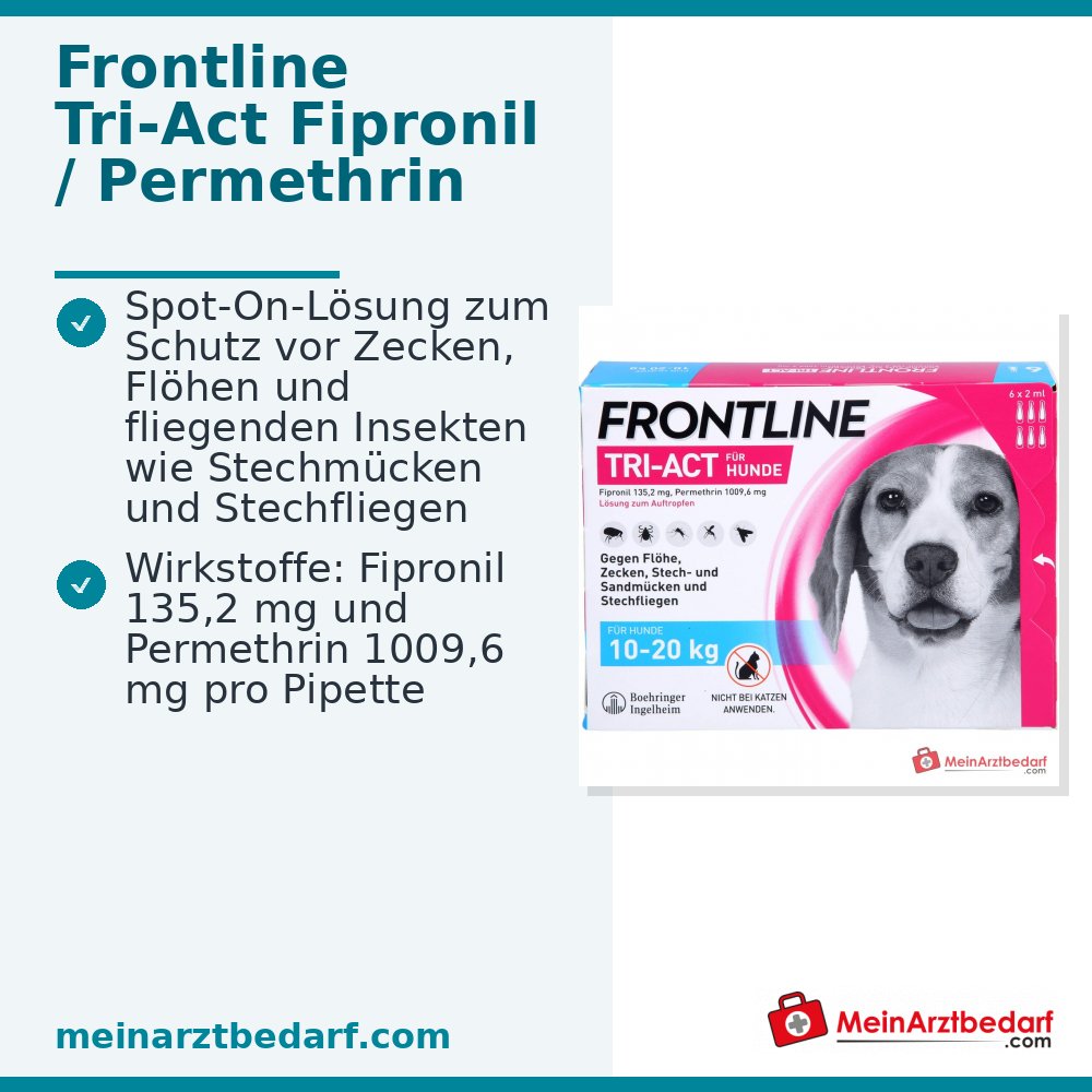 FRONTLINE Tri-Act Spot-on para perros 10-20 kg 6 pipetas