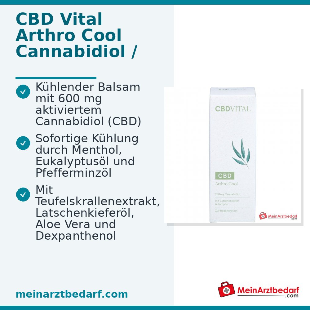 CBD VITAL CBD Arthro pomada refrescante con cannabidiol (CBD) refrescante