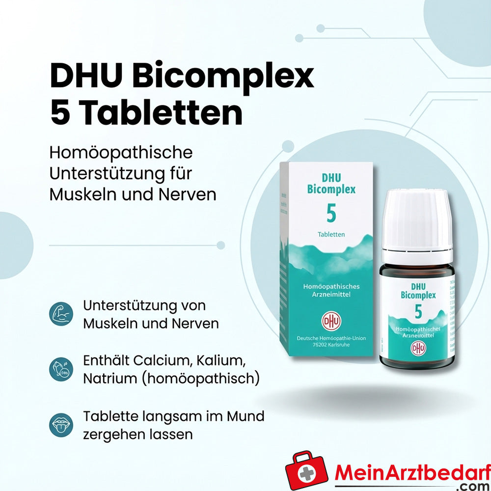 DHU Bicomplex 5 Mineralsalze Tabletten (Calcium phosphoricum, Kalium phosphoricum, Natrium chloratum)