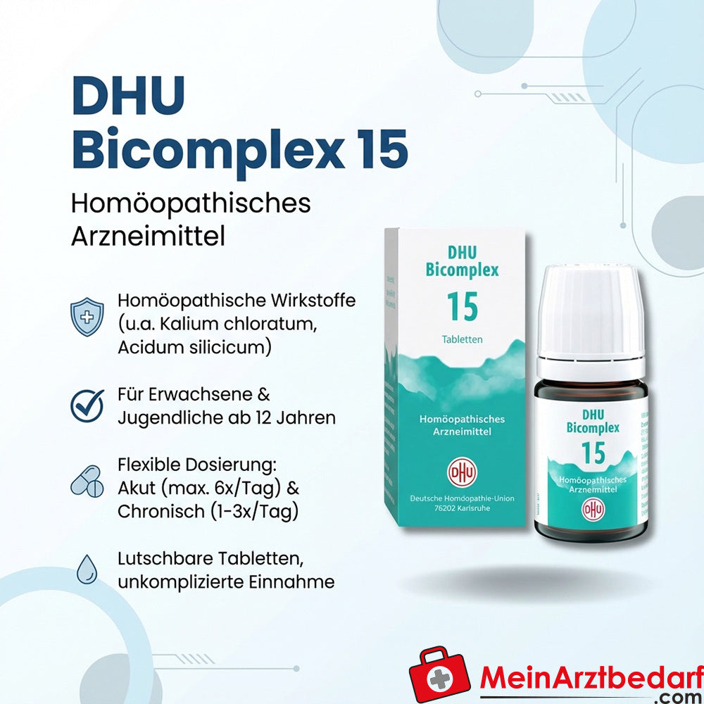 DHU Bicomplex 15 medicamento homeopático comprimidos 150 unidades