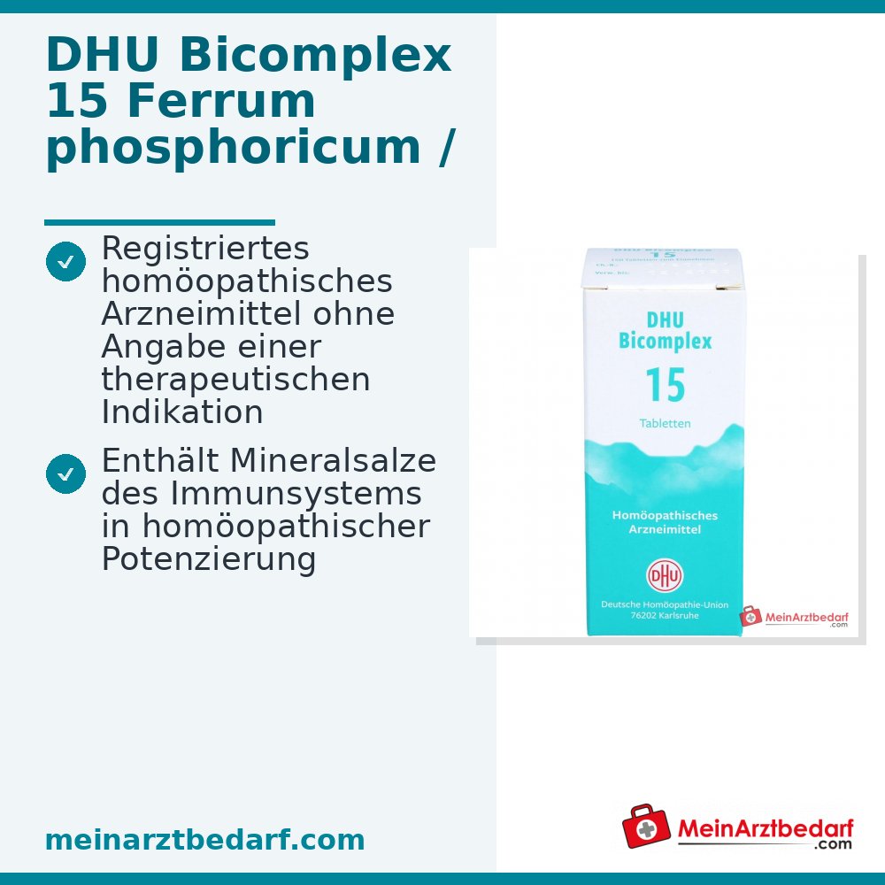DHU Bicomplex 15 medicamento homeopático comprimidos 150 unidades