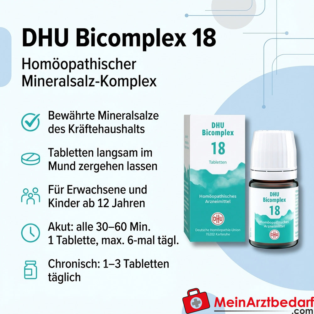DHU Bicomplex 18 Comprimés de complexe de sels minéraux
