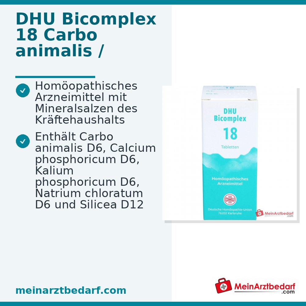 DHU Bicomplex 18 tabletki homeopatyczne 150 sztuk