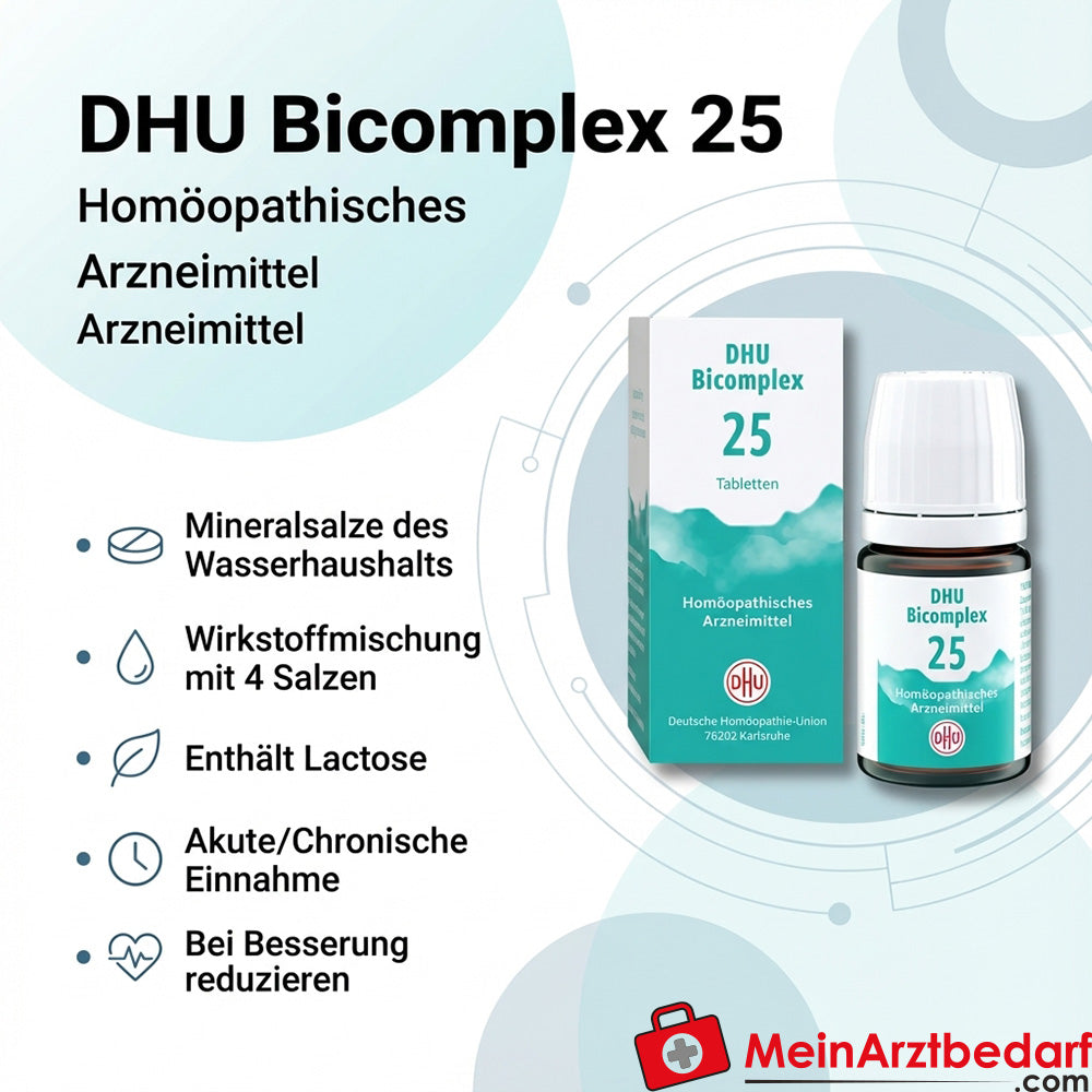 DHU Bicomplex 25 tabletek homeopatycznych 25 mg (sole mineralne D6)