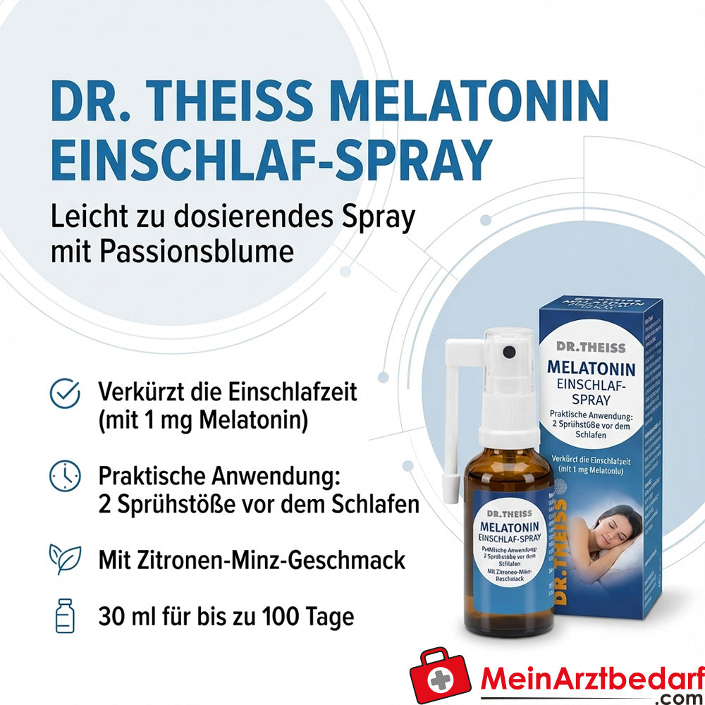 DR. THEISS Melatonine Slaap Spray 1 mg (2 verstuivingen) 30 ml