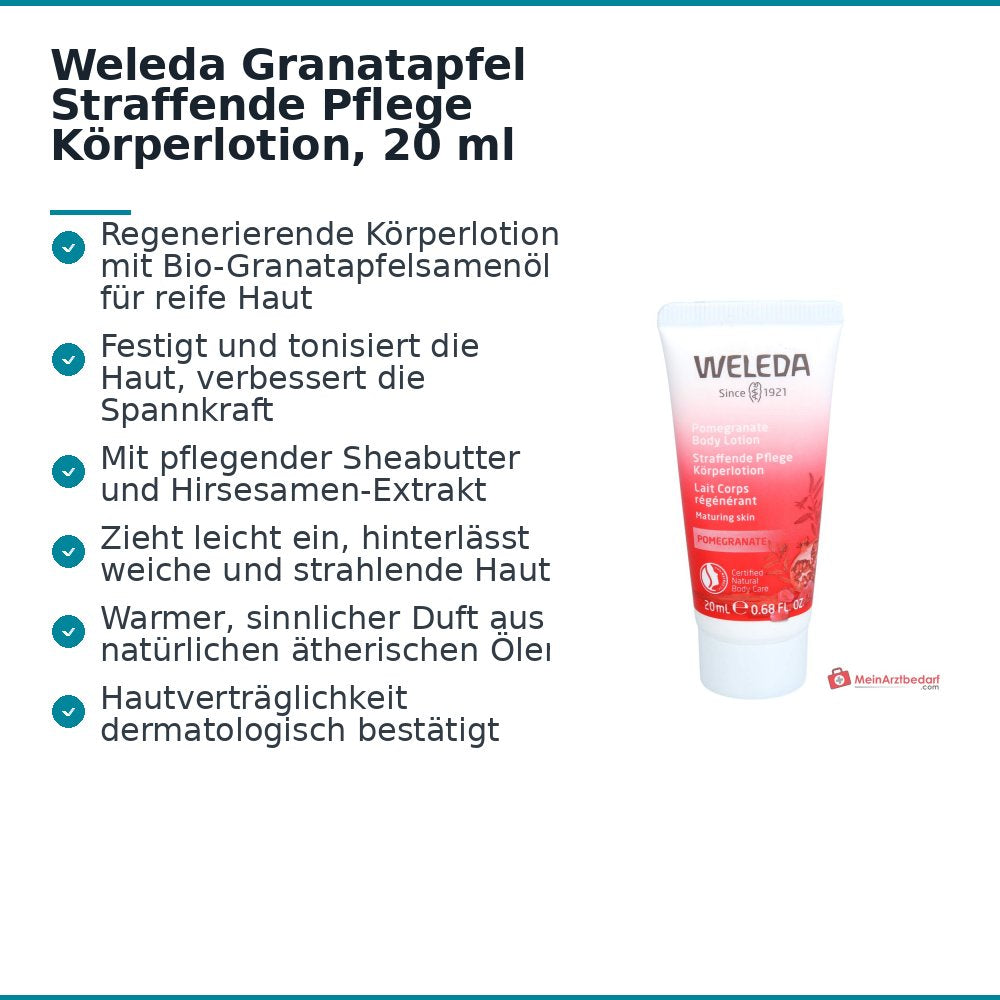 Weleda Loción Corporal Reafirmante con Granada, 20 ml