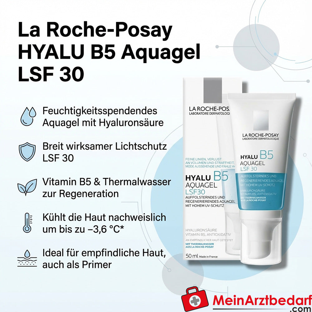 La Roche Roche HYALU B5 Aquagel Hyaluronzuur SPF 30 Gezichtsgel 50 ml