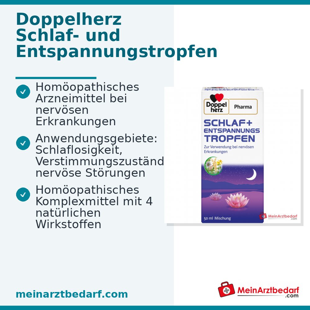 DoppelherzPharma Krople na sen i relaks Valeriana, Passiflora, Avena, Hypericum 11 ml