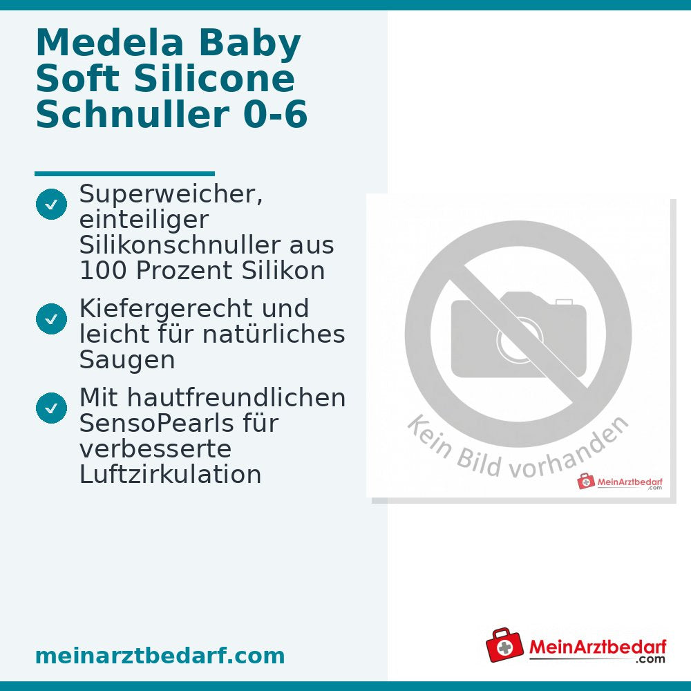 MEDELA smoczek dla niemowląt miękki silikonowy 0-6 miesięcy Duo 2 sztuki z etui Niebieski