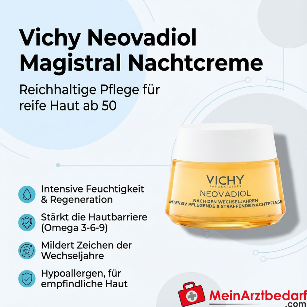 Vichy Neovadiol Crema Notte Magistrale con Proxylane e Omega-3/6/9 50 ml