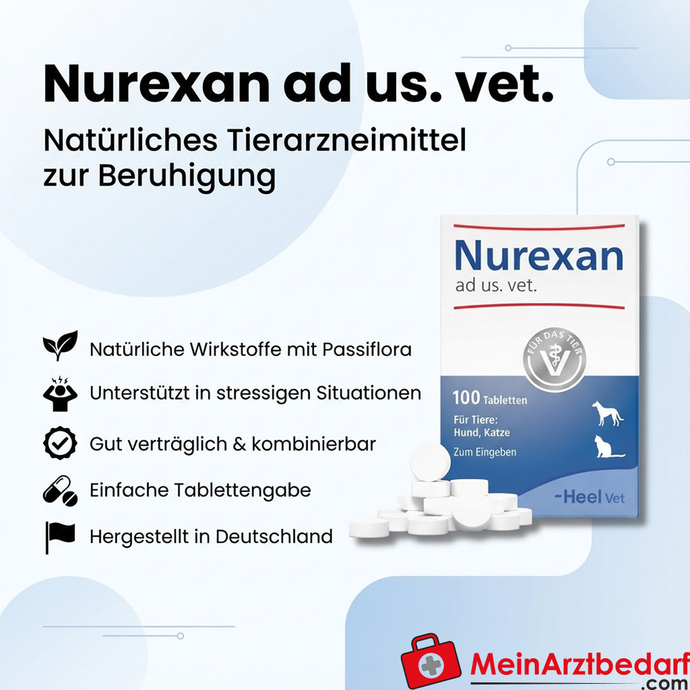 Nurexan compresse con Passiflora 500 pezzi per cani e gatti