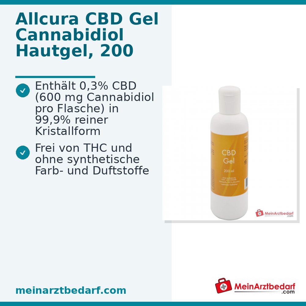 CBD gel 600 mg (0,3% CBD) per uso esterno 200 ml