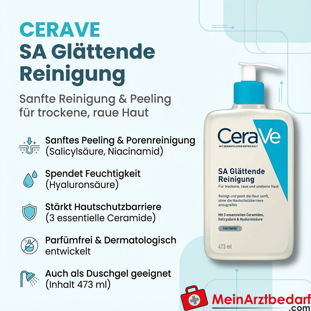 CeraVe SA gladmakende reinigingsgel met salicylzuur 473 ml