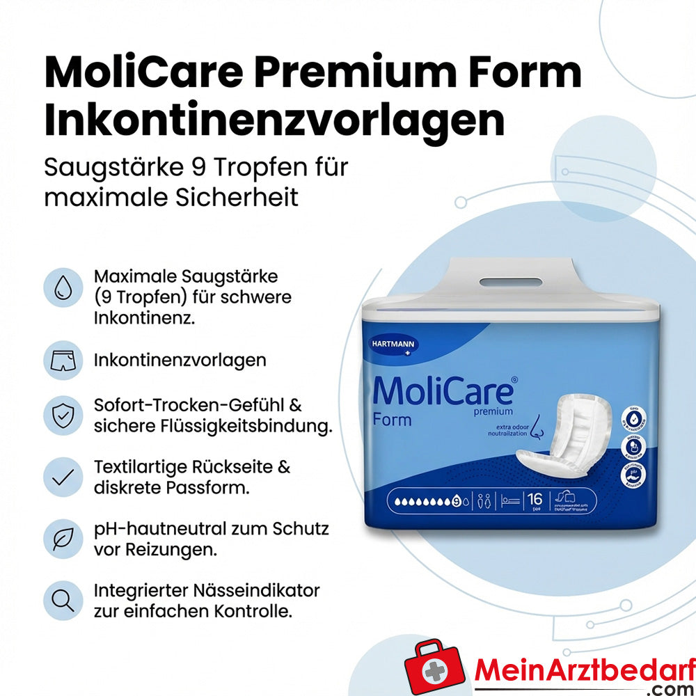 MoliCare Premium Form Protections Incontinence Absorption 9 gouttes