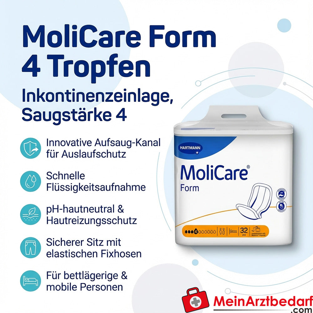 MoliCare Form 4 druppels incontinentieverband absorptieniveau 4
