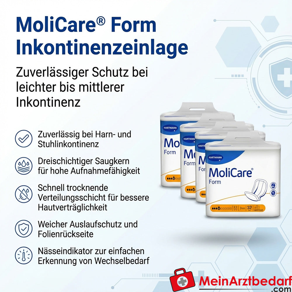 MoliCare Form Normal plus 4 Tropfen Inkontinenzeinlage geschlechtsneutral