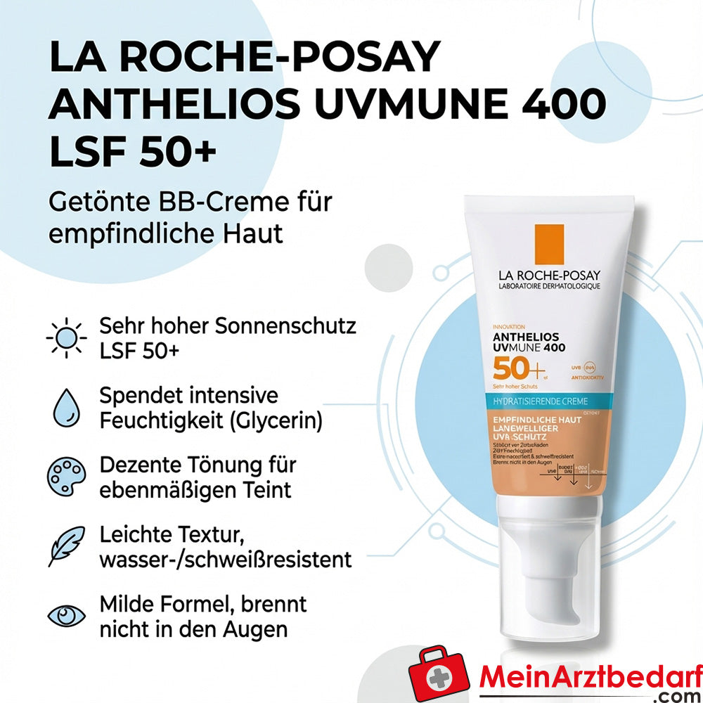 La Roche-Posay Anthelios Hydratisierende Getönte BB-Creme LSF 50+ UVMune 400 Gesicht 50 ml