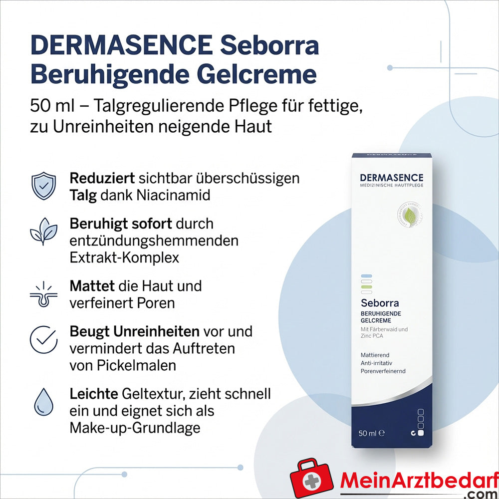 DERMASENCE Seborra Beruhigende Gelcreme Niacinamid 50 ml