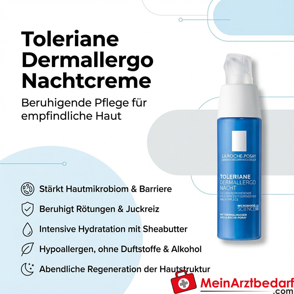 La Roche Toleriane Dermallergo Crema de Noche Niacinamida 40 ml