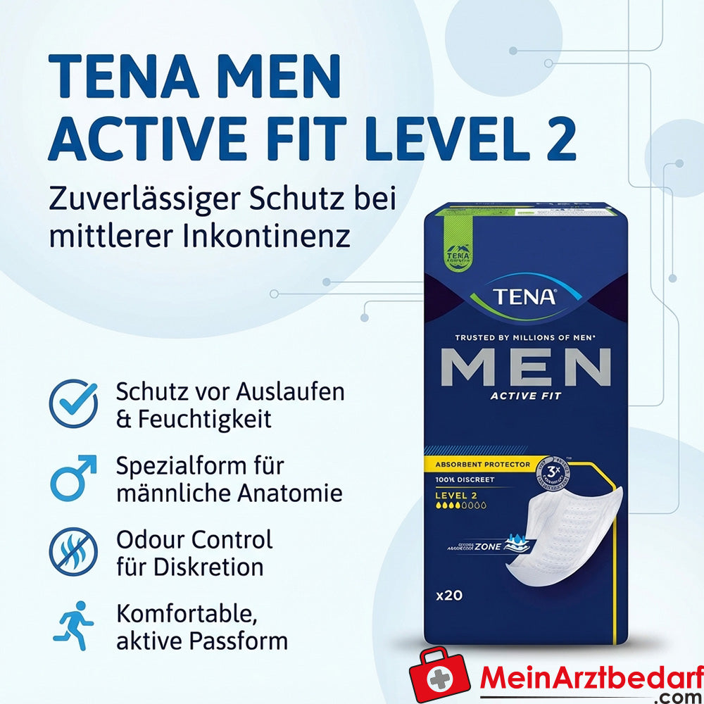 TENA Men Active Fit Livello 2 per uomini con incontinenza moderata