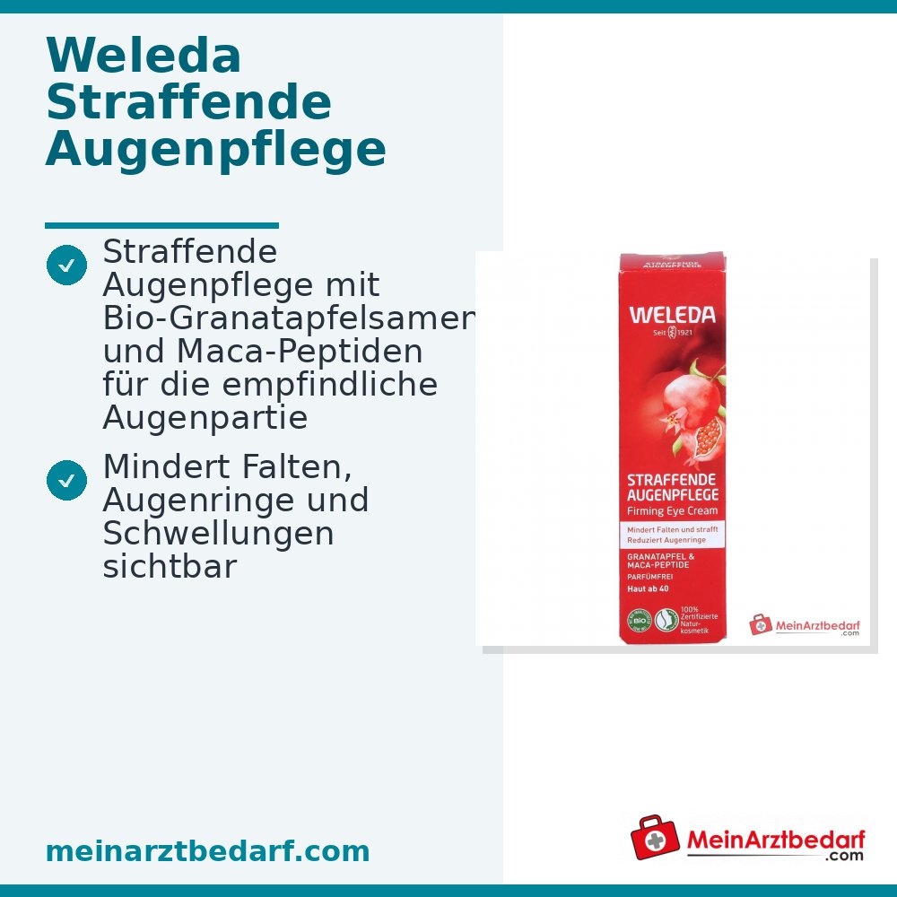 Weleda Straffende Augenpflege Granatapfel & Maca-Peptide, 12 ml