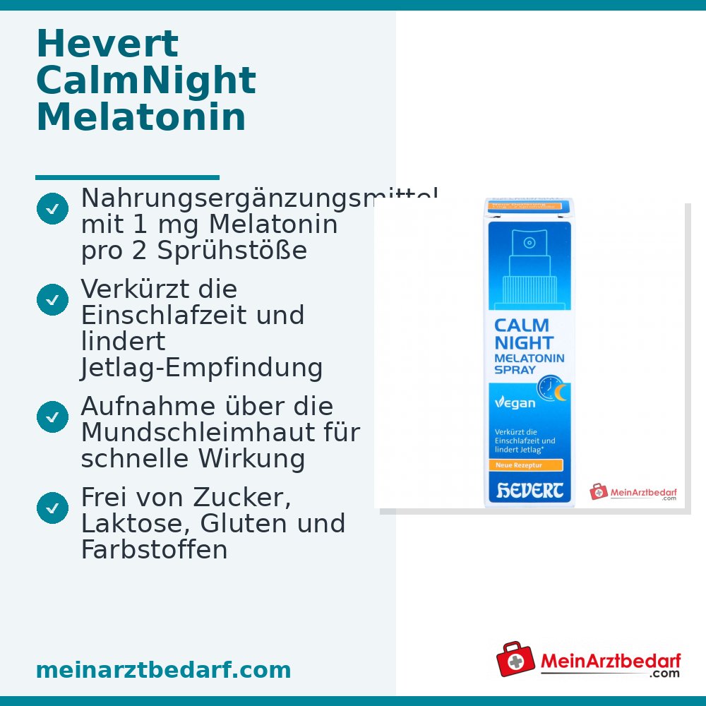 Hevert CalmNight Spray de Melatonina, 30 ml