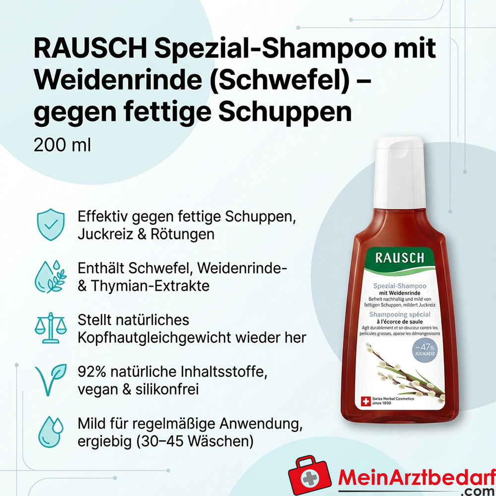 RAUSCH specjalny szampon z korą wierzby (siarka) 200 ml