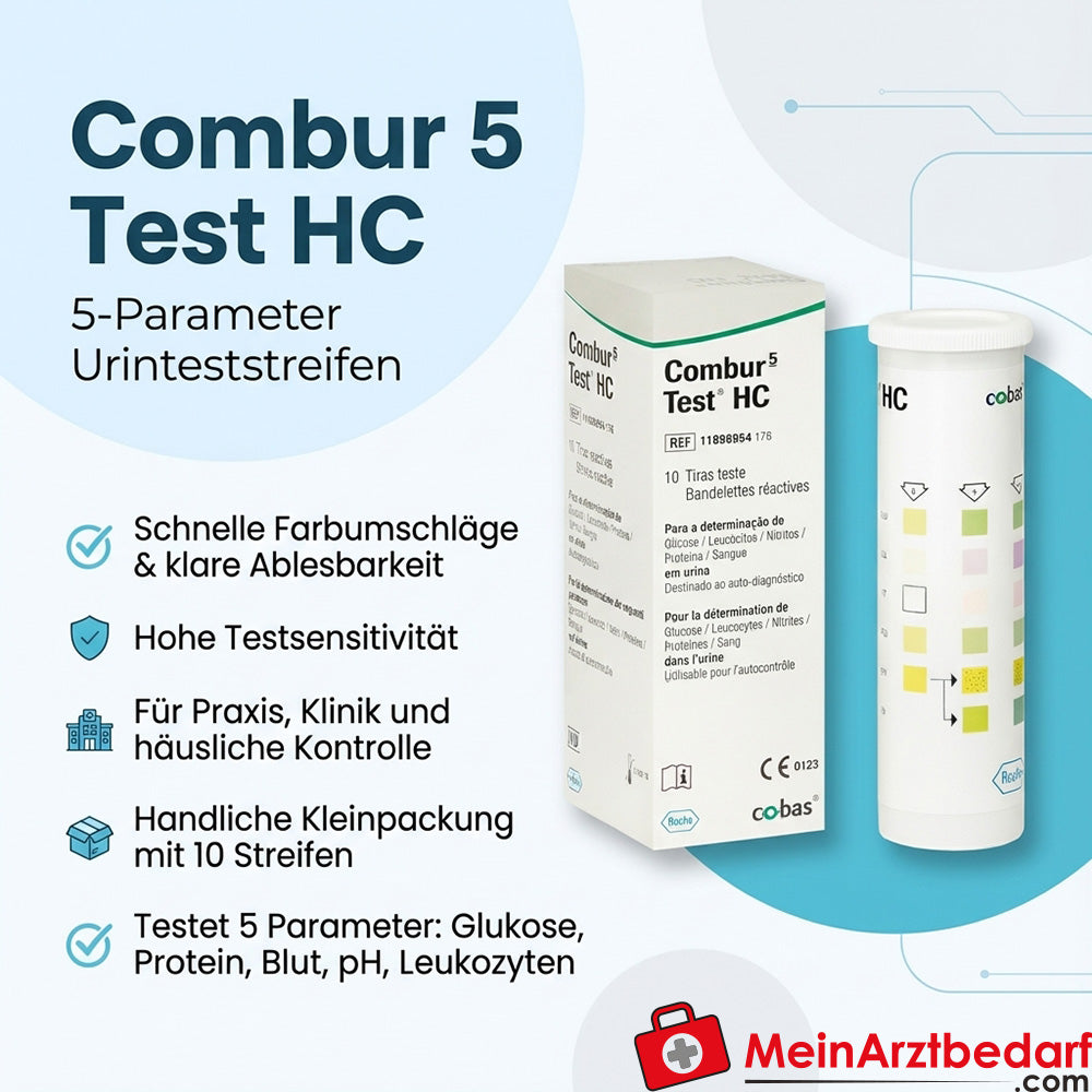 Combur 5 Test HC, 10 Urinteststreifen