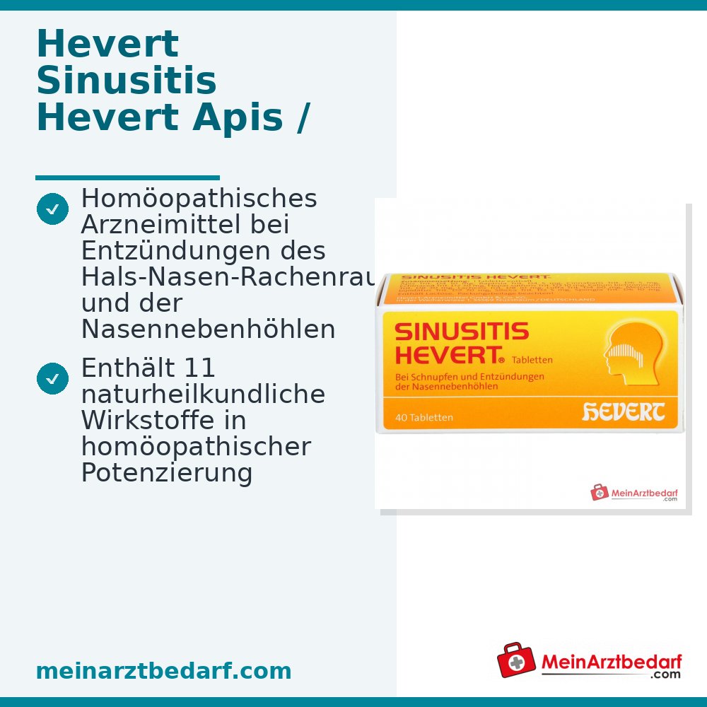 Hevert Sinusitis Comprimés, 40 pièces.