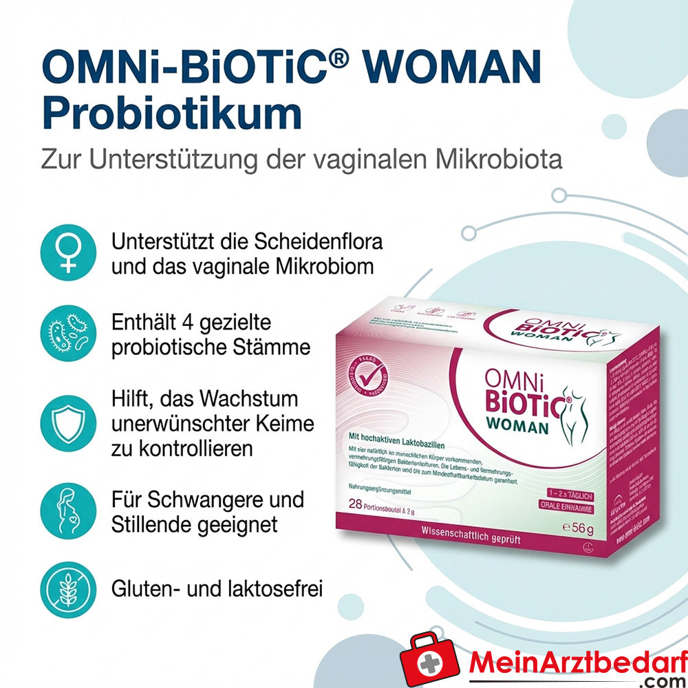 OMNi-BiOTiC WOMAN Probiotikum 4 Lactobacillus-Stämme Beutel 28 x 2 g