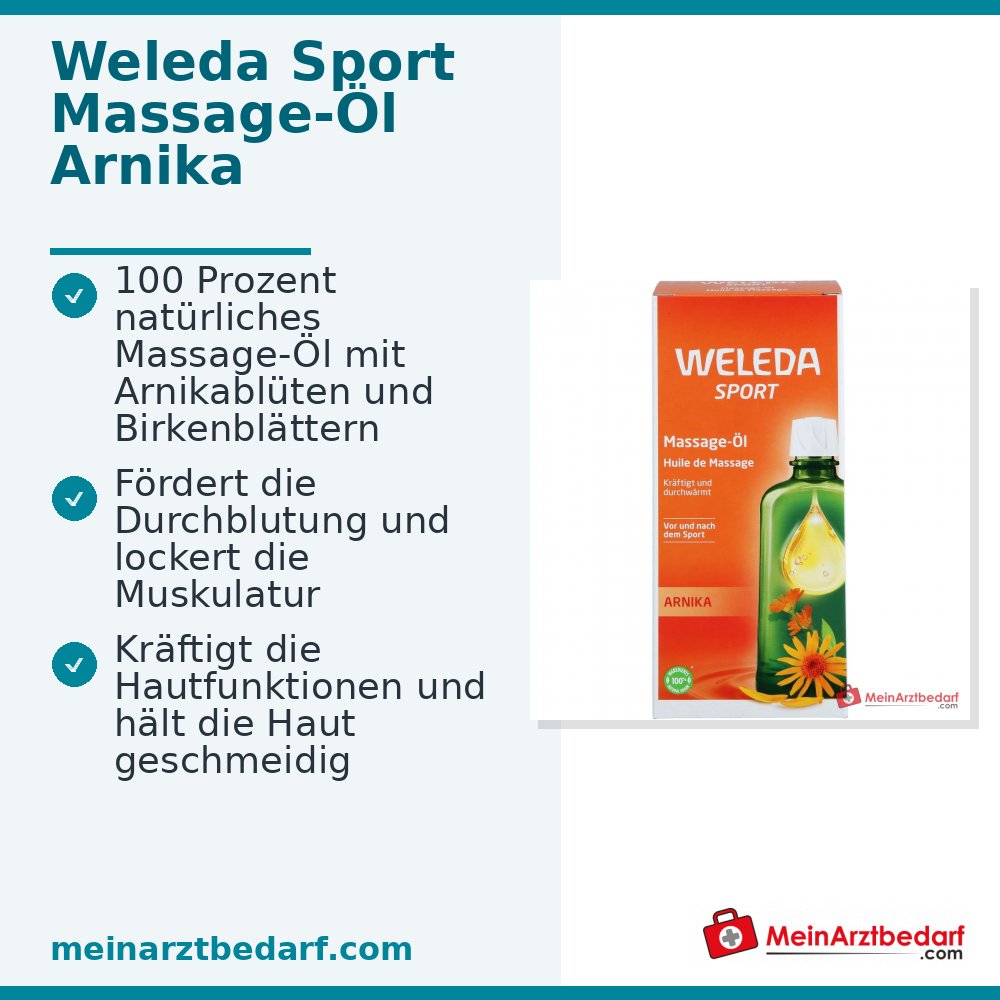 Weleda Sport Massage-Öl Arnika, 200 ml