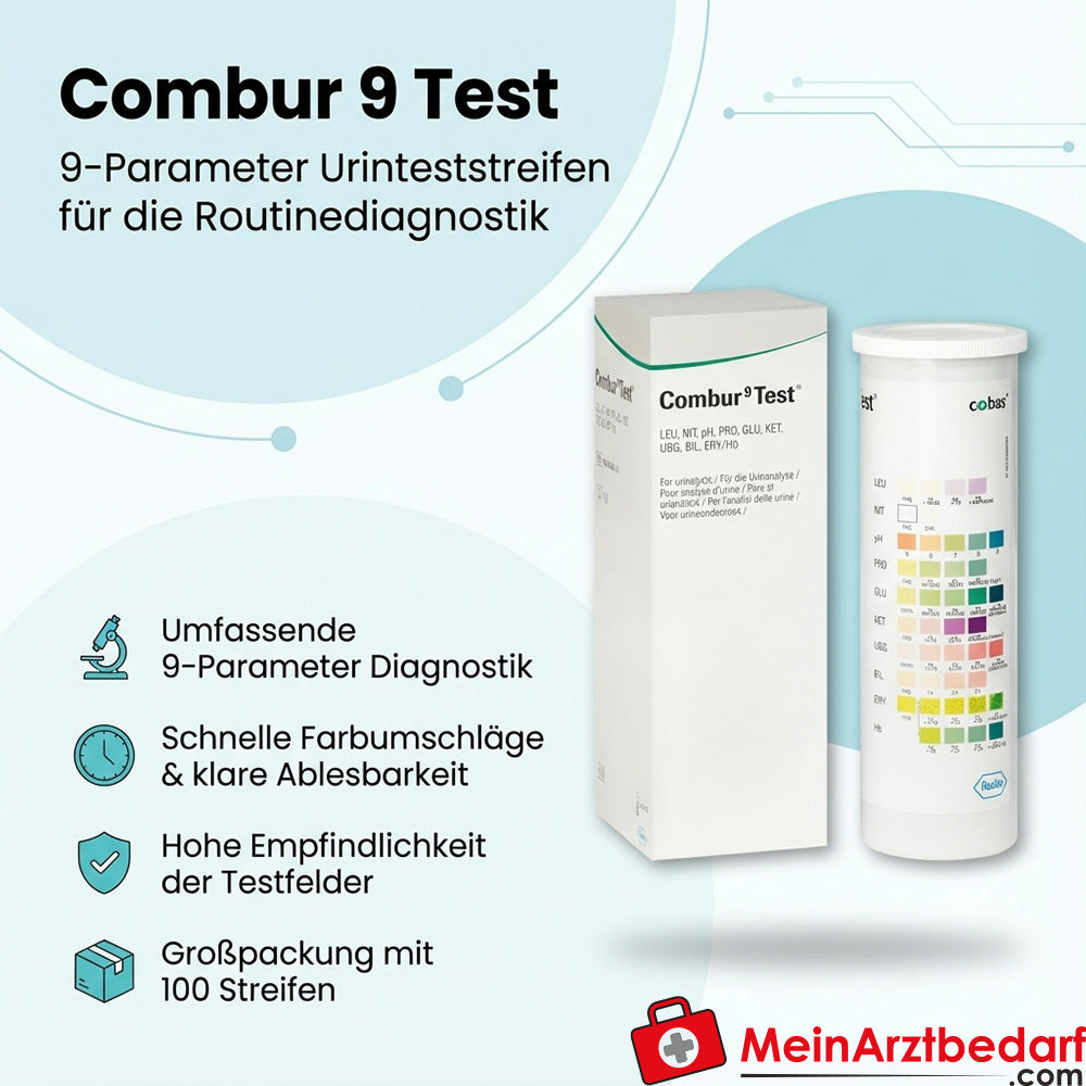 Combur 9 Test, 100 Urinteststreifen