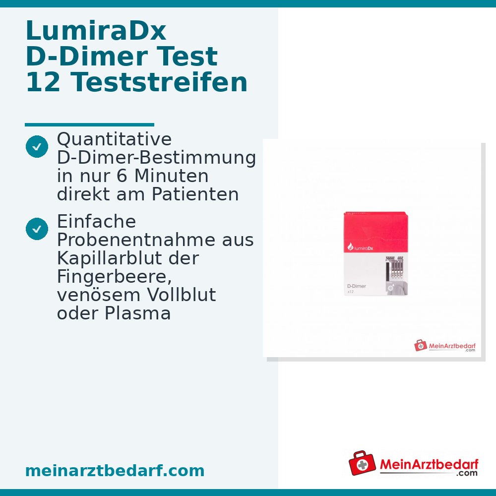 LumiraDx D-Dimer Test, 12 test strips