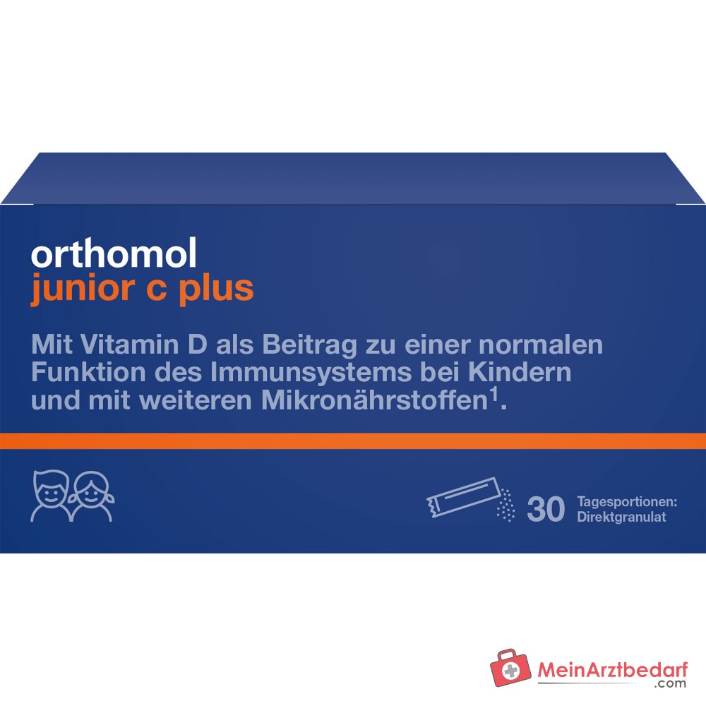 Orthomol junior C plus Direktgranulat Himbeer-Limette, 30 Beutel.