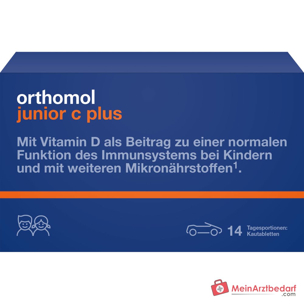 Orthomol junior C plus Kautabletten, 14 Tagesportionen.